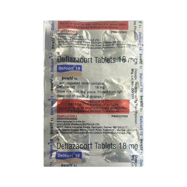 Defcort 18mg Tablet 6'S - Auto Immune Disease-Imm