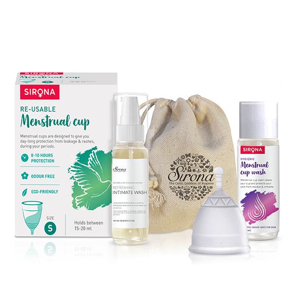 Sirona Premium Reusable Menstrual Cup -Small - Menstrual Cups
