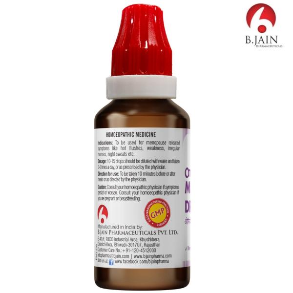 Bjain Omeo Meno Ease Drops 30 ml - Homeopathic Drops