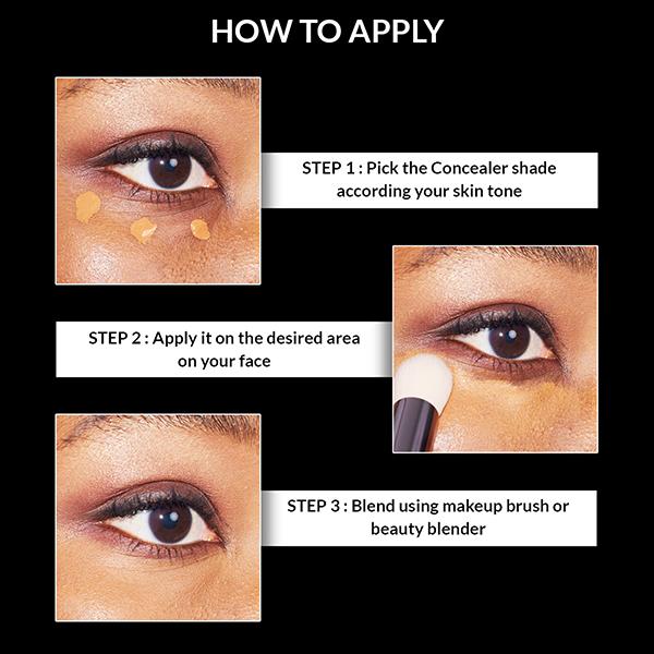 Star's Cosmetics 3 Colors Face Makeup Corrector Palette Concealer for Under Eye Dark Circles, Correct Imperfections, Acne & Blemishes (Medium, Dark, Orange) 15gm - Face Palettes