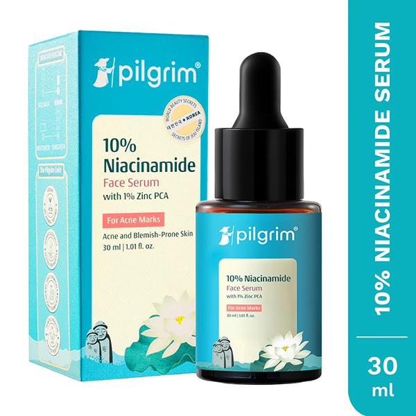 Netmeds | Pilgrim 10% Niacinamide Face Serum For Acne Marks 30 ml