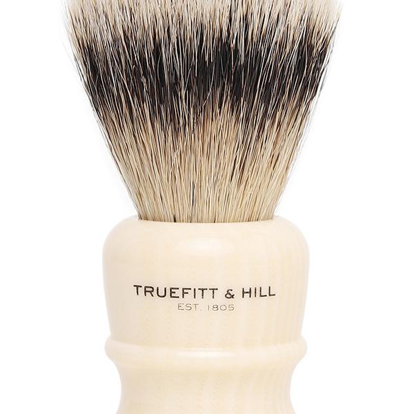 Truefitt and Hill Faux Ivory Super Handmade Shaving Brush Wellington Luxury Essential Grooming Collection for Men 1's - Shaving Brushes