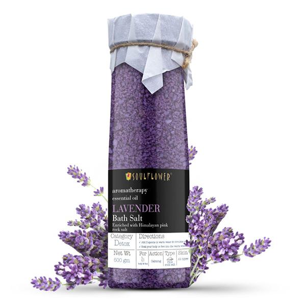 Netmeds | Soulflower Lavender Aroma Bath Salt 500 gm