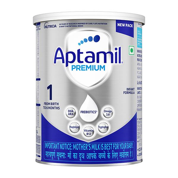 Netmeds | Aptamil Premium Infant Formula Stage 1 Powder (upto 6 months) (Tin) 400 g