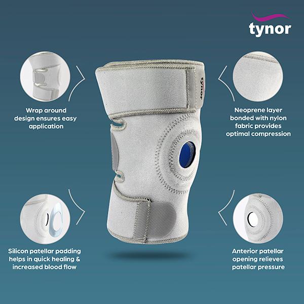 Tynor Knee Wrap (Neoprene) (Spl. Size) (J 05) - Knee/Leg Supports