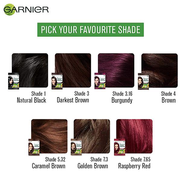 Garnier Color Naturals Creme Riche Sachet, Shade 5.32, Taapsee's Caramel Brown 60 gm - Crème
