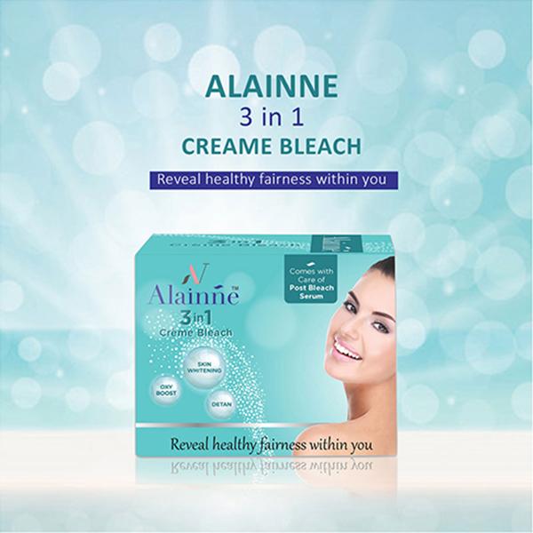 Alainne 3In1 Cream Bleach 142 gm - Masks & Peels