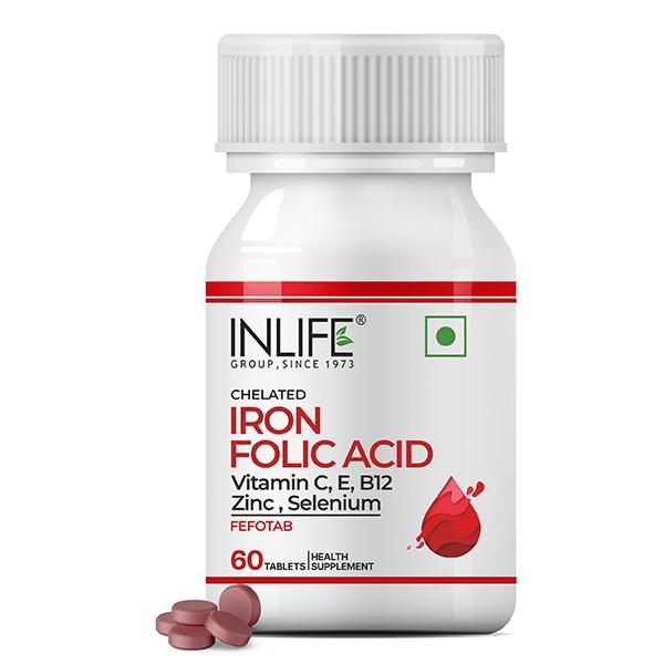 Netmeds | INLIFE Iron Folic Acid Tablets 60's