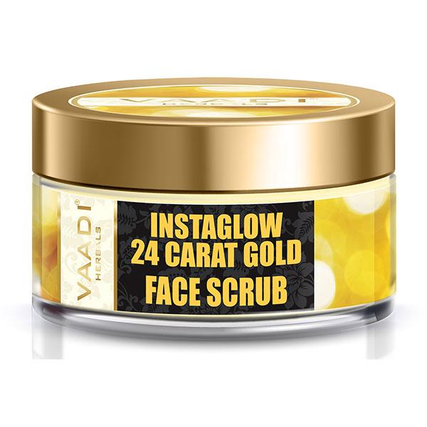 Vaadi Herbals 24 Carat Gold Scrub - Sandalwood & Turmeric 50 gm - Face Scrubs