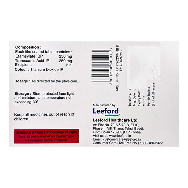 THEOLATE TX Tablet 10's - Bleeding Disorders-HPA