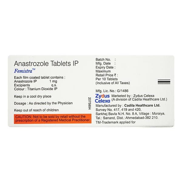 Femistra 1mg Tablet 10'S - Cancer Oncology-Hor