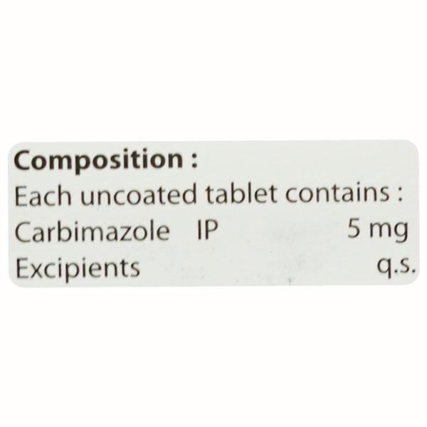 CARBIROSE 5 Tablet 100's - Hyperthyroidism-Ant