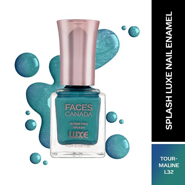 Netmeds | Faces Canada Ultime Pro Splash Luxe Nail Enamel - Tourmaline (L32) 12 ml