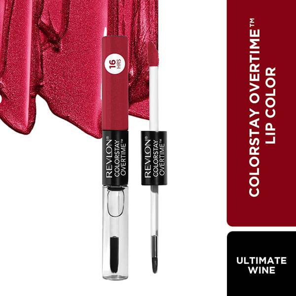 Netmeds | Revlon Colorstay Overtime Lipcolor 16HRS + Vitamin E - 140 Ultimate Wine 2ml each 2's