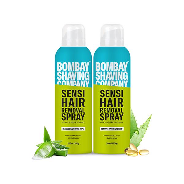 Netmeds | Bombay Shaving Company Sensi Hair Removal Spray For Men, Painless & Irritation Free Spray 200ml 2's