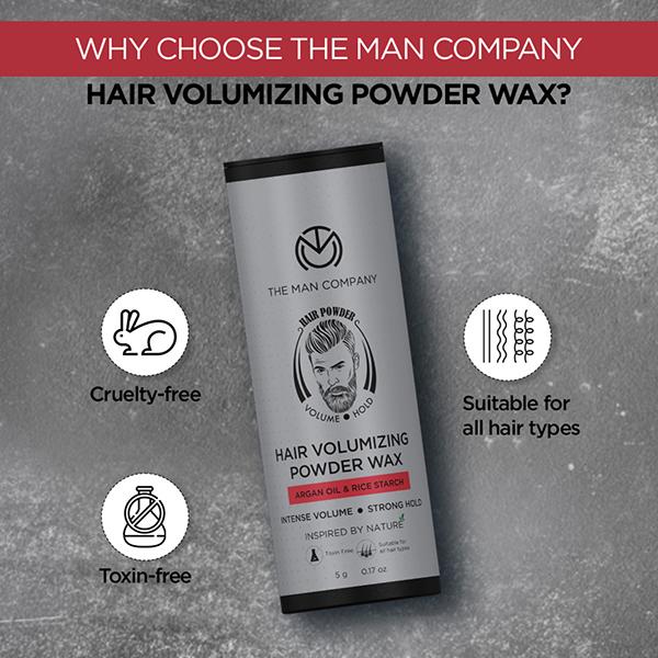 The Man Company Hair Volumizing Powder Wax for Men 5 gm - Multi-Stylers