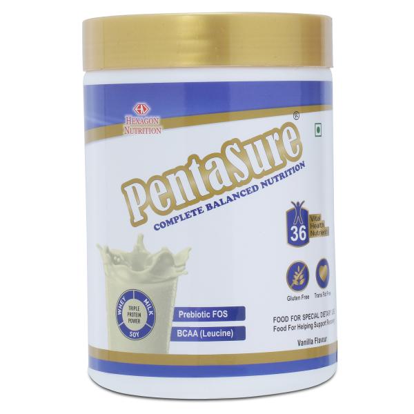 PentaSure Complete Balanced Nutrition Powder - Vanilla Flavour 400 g - Daily Health Drinks