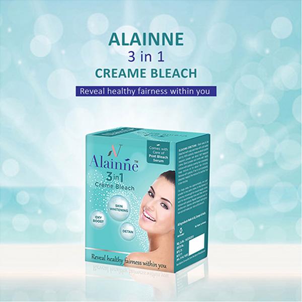 Alainne 3In1 Cream Bleach 35 gm - Masks & Peels