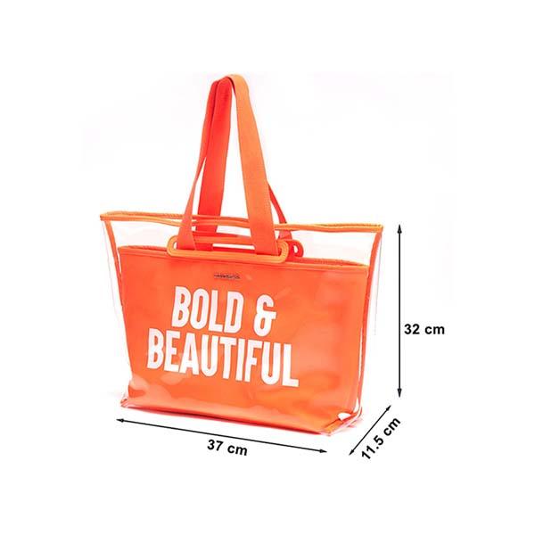 Colorbar The Bold and Beautiful Tote - Neon Orange 780 gm - Makeup Pouches