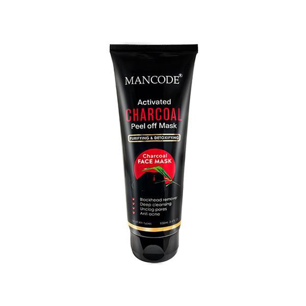Mancode Activated Charcoal Peel Off Mask 100 ml - Masks & Peels