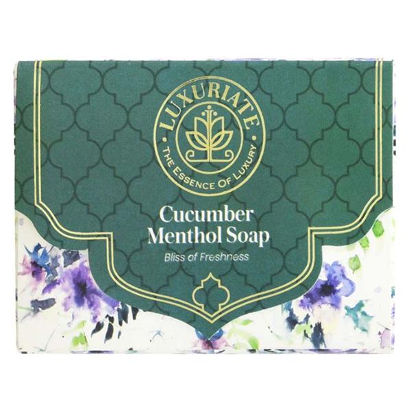 Luxuriate Cucumber and Menthol Soap Bar for Fressness 125 gm - Soaps