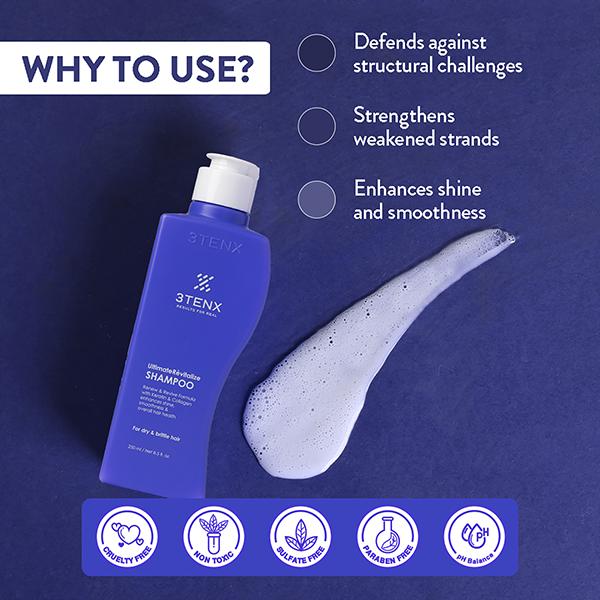 3TENX Ultimate Revitalize Shampoo 100 ml - Shampoos