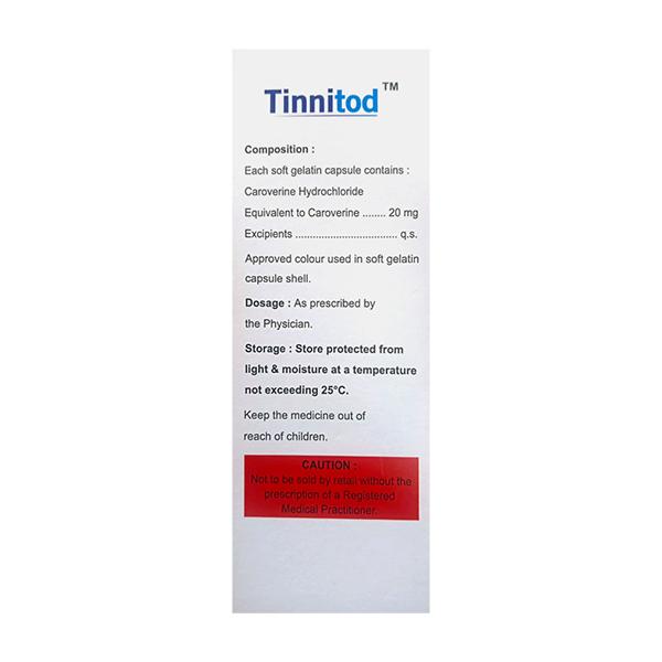 TINNITOD Capsule 28's - Muscle Cramps/Spasticity-Ant