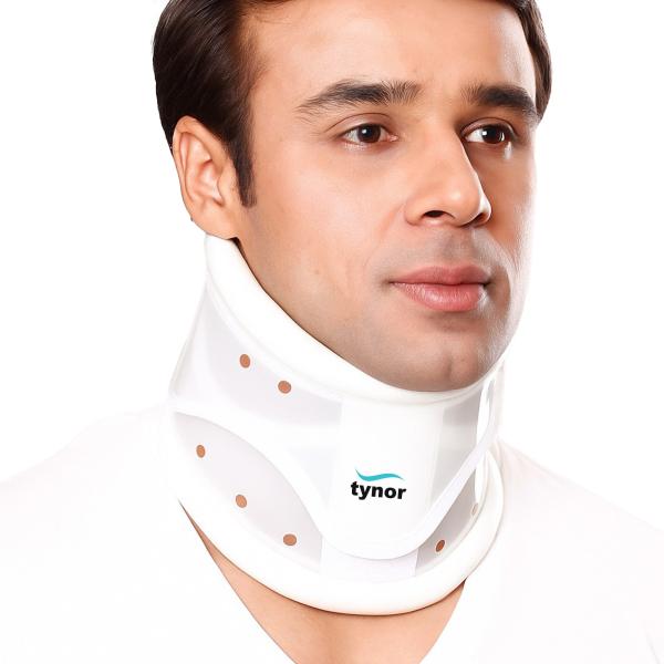 Netmeds | Tynor Cervical Collar Hard Adjustable - White (L) (B 03)
