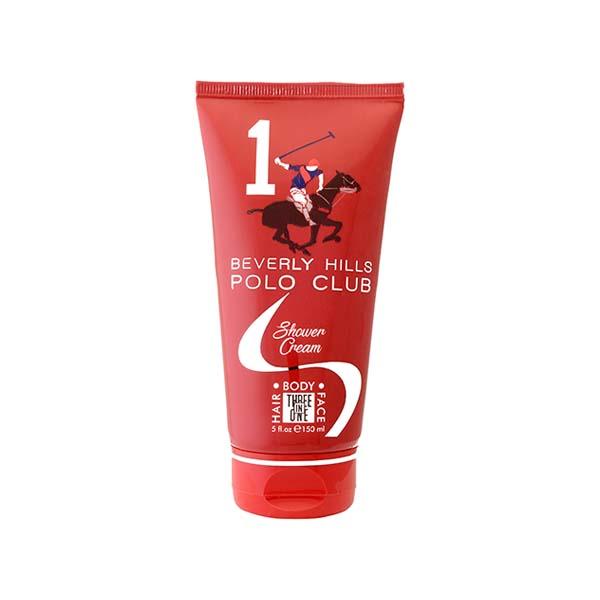 Netmeds | Beverly Hills Polo Club Sports No.1 Shower Cream 3In1 Hair Face Body for Mens Tube 150 ml