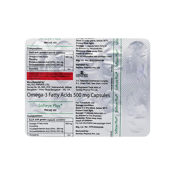 Softeye Plus Capsule 10'S - Supplements-Sup