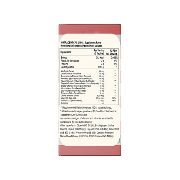 Aesthetic Nutrition Liver Detox Tablets - Detoxify And Support Liver Health 30 Tablets 1's - Multi-Vitamins