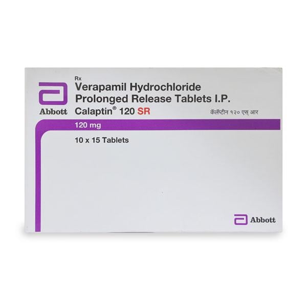 CALAPTIN 120 SR Tablet 15's - Hypertension-Cal