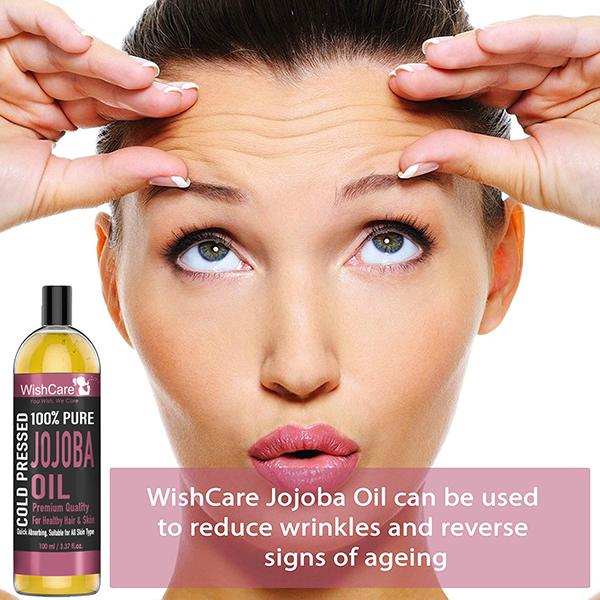 Wishcare 100% Pure Cold Pressed Jojoba Oil 100 ml - Hair Oils
