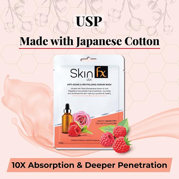 Skin Fx Anti-Aging and Revitalizing Serum Mask 25ml - Sheet Masks