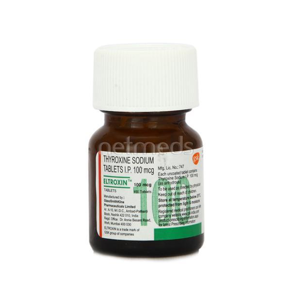 Eltroxin 100mcg Tablet 100'S - Hypothyroidism