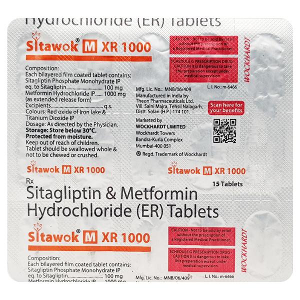 SITAWOK M XR 1000 Tablet 15's