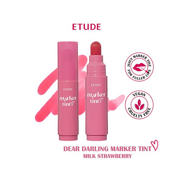 Netmeds | Etude Dear Darling Marker Tint 04 Milk Strawberry 3.5 gm