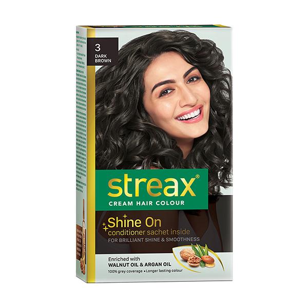 Netmeds | Streax Hair Colour - Dark Brown (70gm+50ml) 1's