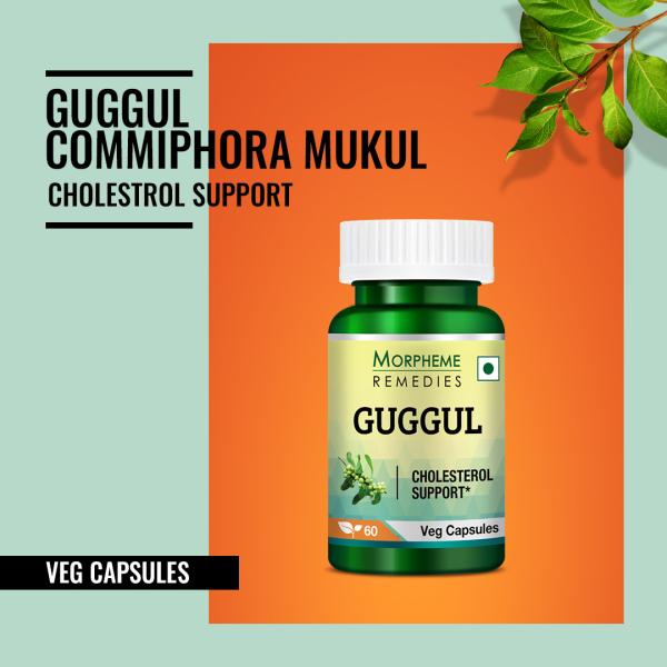 Morpheme Remedies Guggul (Commiphora Mukul) 500mg Extract 60's - Herbal Dietary Supplement