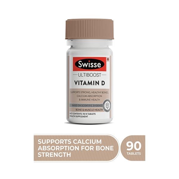 Netmeds | Swisse Ultiboost Vitamin D Bone & Muscle Health Tablets 90's