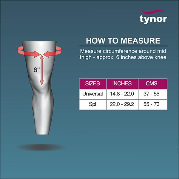 Tynor Knee Wrap (Neoprene) (Spl. Size) (J 05) - Knee/Leg Supports