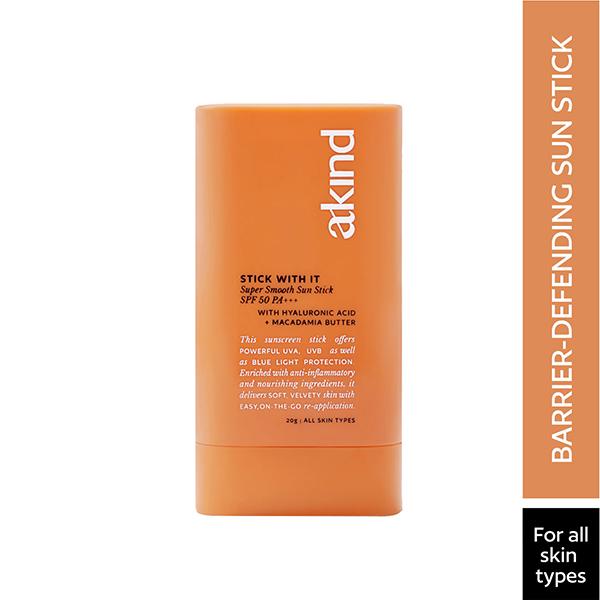 Netmeds | Akind Stick with It Super Smooth Sun Stick SPF 50 PA+++ 20 gm