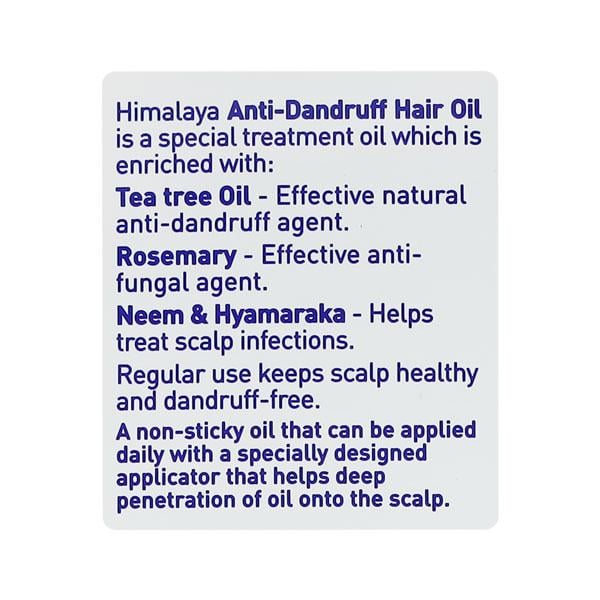 Himalaya Anti-Dandruff Hair Oil With Tea Tree Rosemary 200 ml - Hair Oils