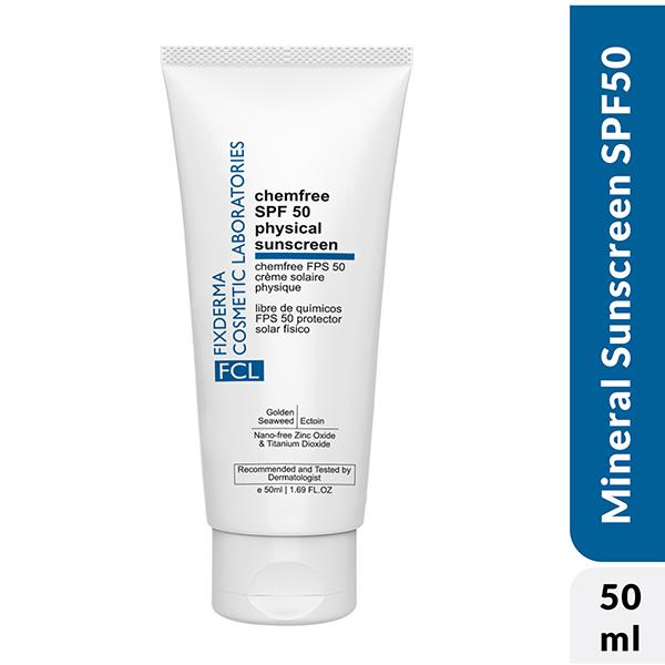 Fixderma Cosmetic Laboratories Chemfree Physical Sunscreen SPF 50 Mineral Sunscreen 50 ml