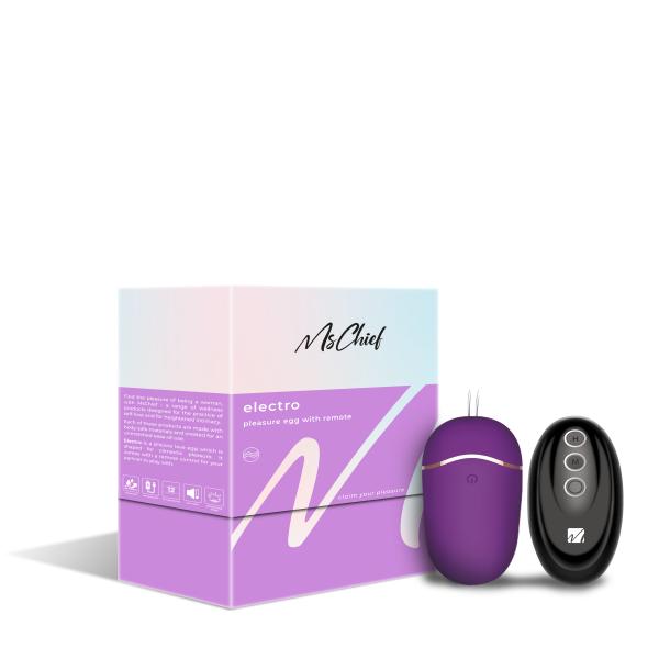 Netmeds | MsChief Electro Massager Pleasure Egg with Remote & 12 Frequencies Vibrating Body Massager 1's