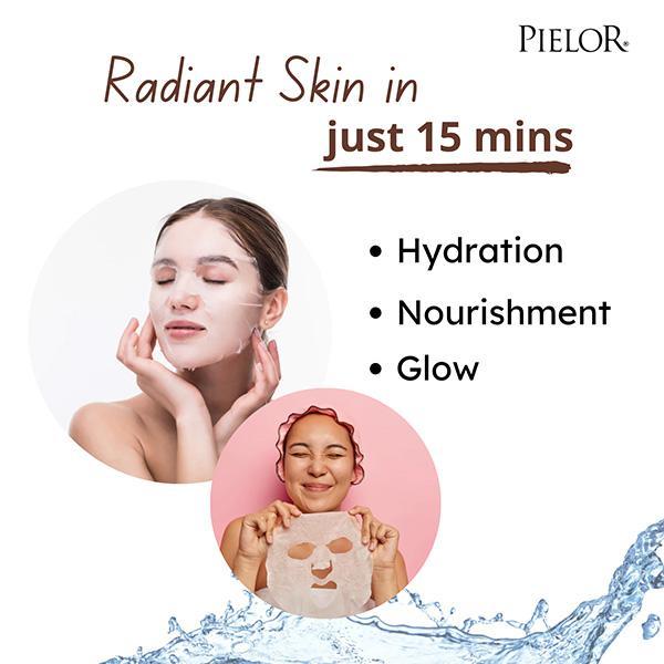 PIELOR Set of 5 Renewal Code Facial Hydrogel Mask 125 ml - Sheet Masks