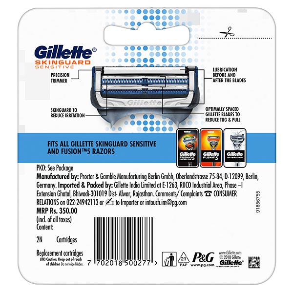 Gillette Skinguard Sensitive Cartridge 2's - Shavers