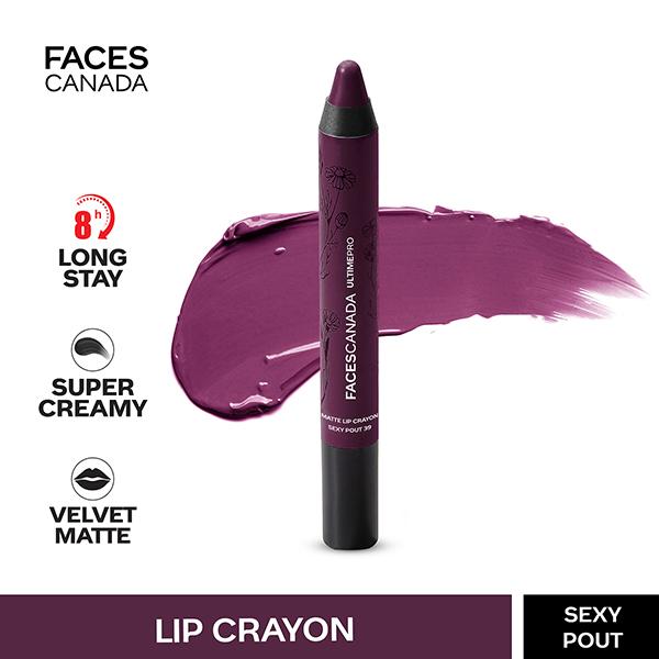 Netmeds | Faces Canada Ultime Pro Matte Lip Crayon Sexy Pout 39 2.8 Gm