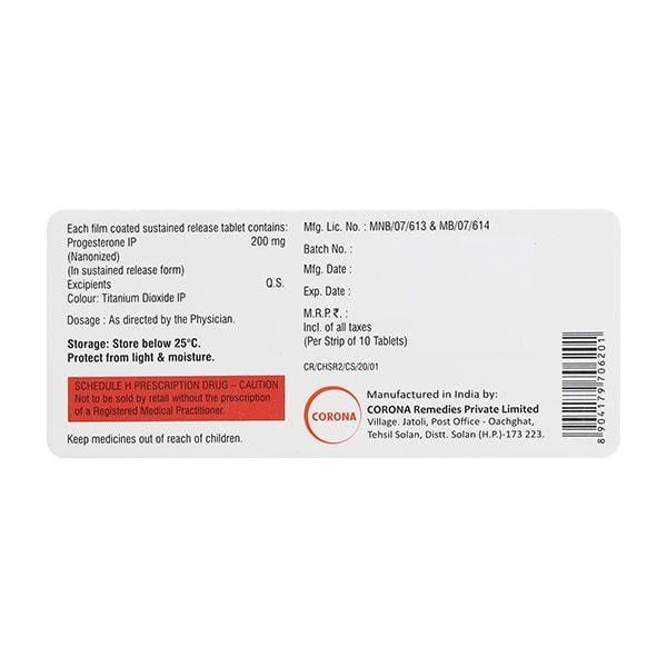 C HOP 200 SR Tablet 10's - Hormonal Therapy-Oes