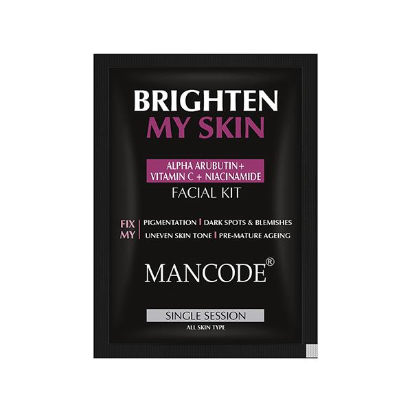 Mancode Skin Brightening Facial Kit 58 gm - Masks & Peels